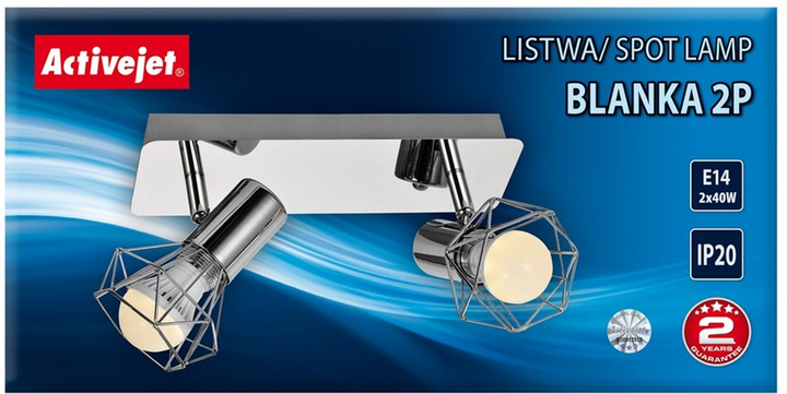 Lampa punktowa Activejet BLANKA 2P 80 W E14x2 - obraz 4