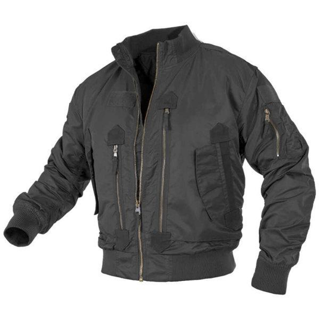 Куртка чоловіча демісезонна тактична Mil-tec AVIATOR 10404602 чорна розмір M - зображення 2
