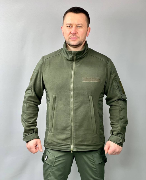 Флісова куртка СМ Груп S олива - зображення 2