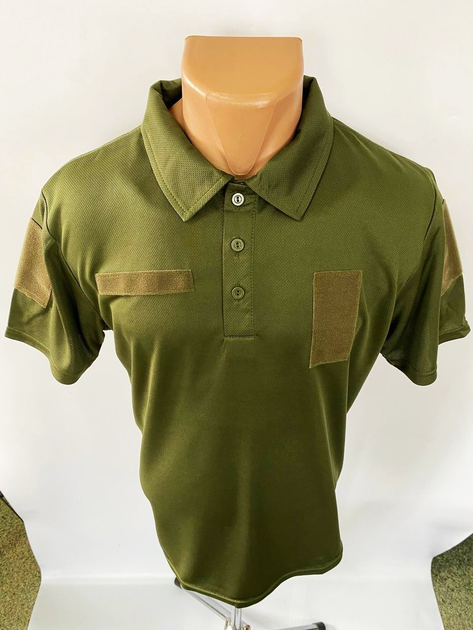 Футболка поло тактическая CoolMax tactik polo olive р.50 ОЛИВА - изображение 2