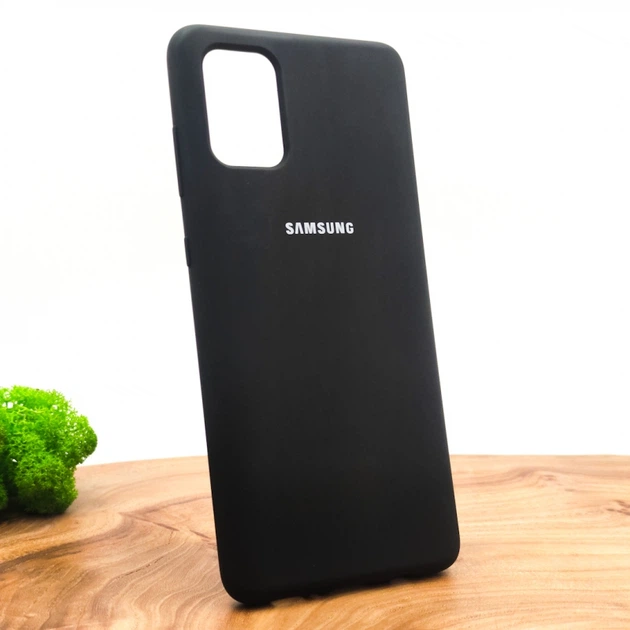 Чехол Silicone Case Матовый для Samsung A71 Black - Фото 3 Чехол Silicone Case Матовый для Samsung A71 Black - изображение 3