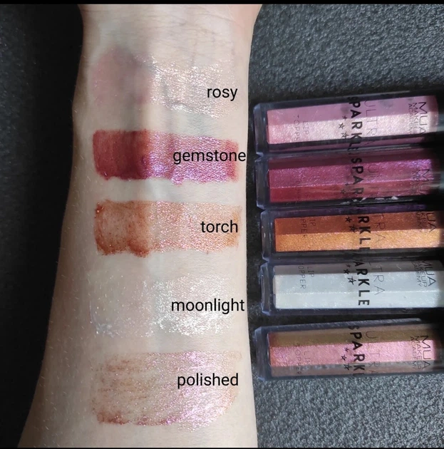 Сяючий блиск для губ, очей і обличчя MUA Makeup Academy Ultra Sparkle Lip Topper - Gemston - Фото 2 Сяючий блиск для губ, очей і обличчя MUA Makeup Academy Ultra Sparkle Lip Topper - Gemston - зображення 2