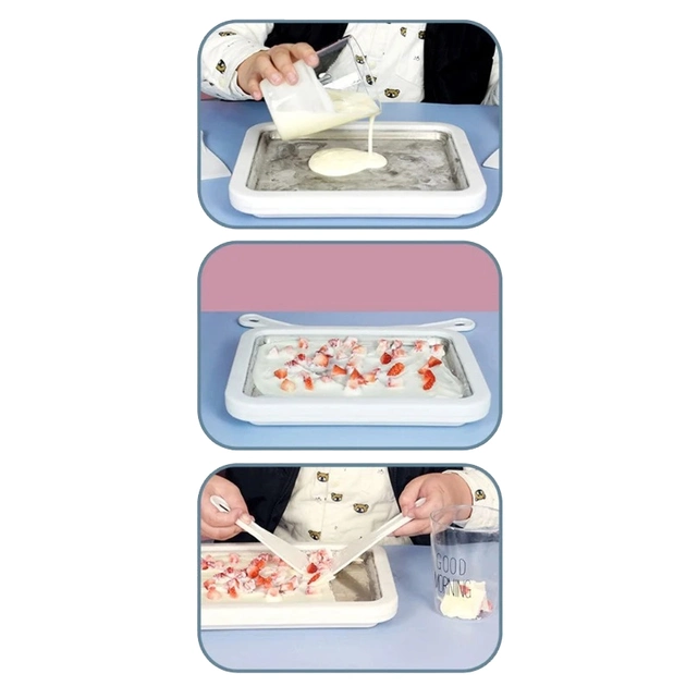 Аппарат для приготовления мороженого Ice Cream Maker Instant с лопатками - изображение 4