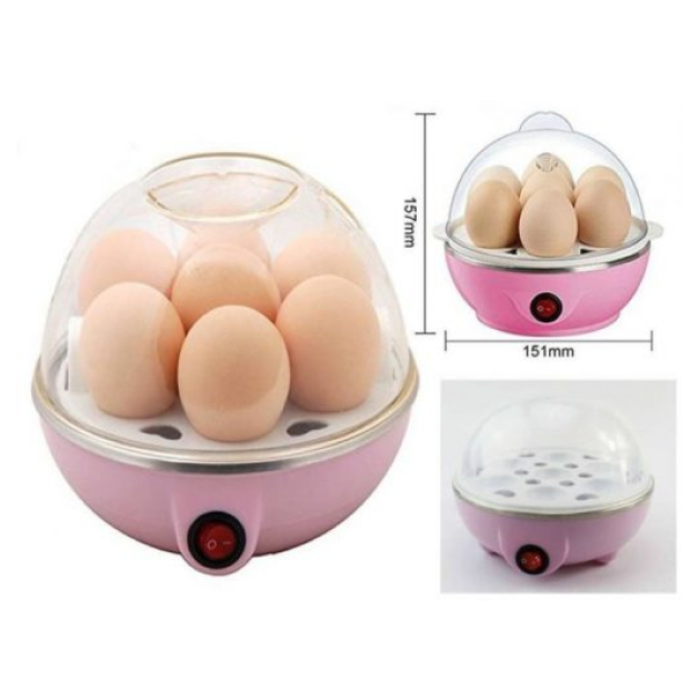 Яйцеварка электрическая для приготовления на 7 яиц Egg Cooker Розовая - изображение 3