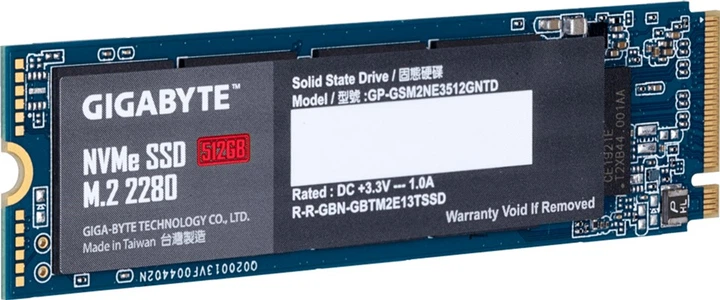 SSD диск Gigabyte 512GB M.2 2280 NVMe PCIe 3.0 x4 NAND TLC (GP-GSM2NE3512GNTD) - зображення 3