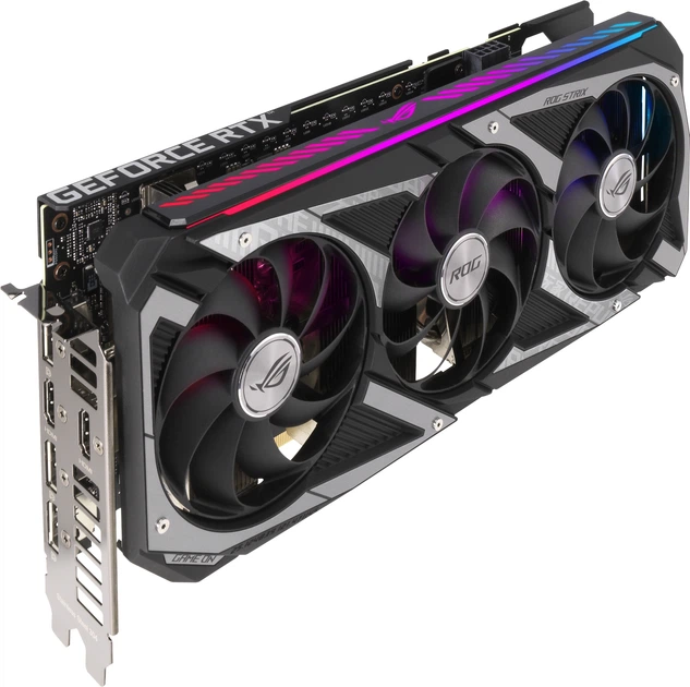 Asus PCI-Ex GeForce RTX 3060 ROG Strix Gaming OC V2 LHR 12GB GDDR6 (192bit) (1882/15000) (2 x HDMI, 3 x DisplayPort) (ROG-STRIX-RTX3060-O12G-V2-GAMING) - зображення 6