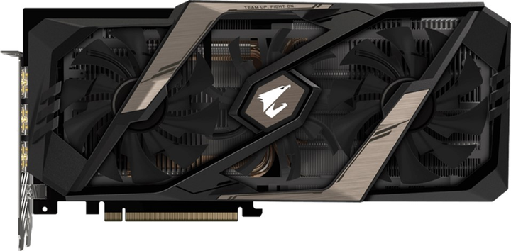 Gigabyte PCI-Ex GeForce RTX 2070 Aorus 8GB GDDR6 (256bit) (1770/14000) (Type-C, 3 x HDMI, 3 x Display Port) (GV-N2070AORUS-8GC) - зображення 2