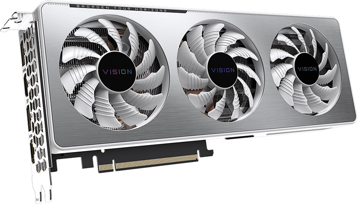 Gigabyte PCI-Ex GeForce RTX 3060 Ti Vision OC 8G LHR 8GB GDDR6 (256bit) (1755/14000) (2 x HDMI, 2 x DisplayPort) (GV-N306TVISION OC-8GD 2.0) - obraz 2