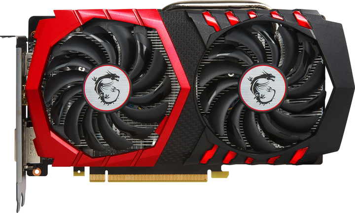 MSI PCI-Ex GeForce GTX 1050 Ti GAMING X 4GB GDDR5 (128bit) (1354/7008) (DVI, HDMI, DisplayPort) (GTX 1050 TI GAMING X 4G) - зображення 1