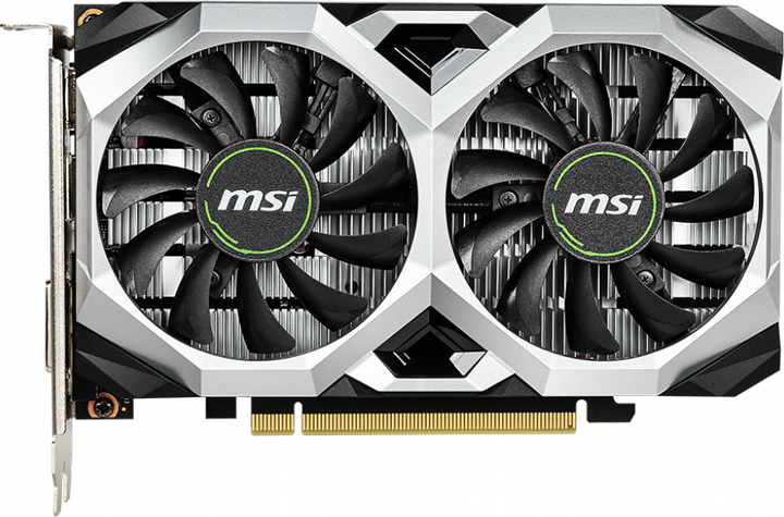 MSI PCI-Ex GeForce GTX 1650 D6 Ventus XS OC 4GB GDDR6 (128bit) (1620/12000) (DisplayPort, HDMI, DVI) (GTX 1650 D6 VENTUS XS OC) - obraz 1