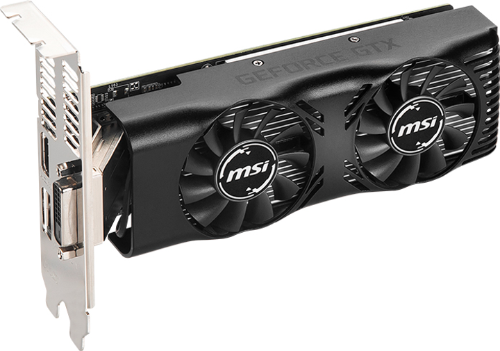 MSI PCI-Ex GeForce GTX 1650 Low Profile 4GB GDDR5 (128bit) (1665/8000) (DVI-D, HDMI, DisplayPort) (GTX 1650 4GT LP) - obraz 2