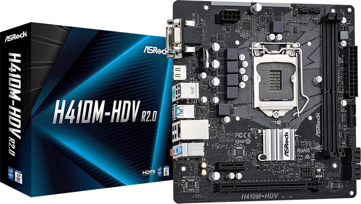Материнська плата ASRock H410M-HDV R2.0 (s1200, Intel H410 PCI-Ex16) - зображення 5
