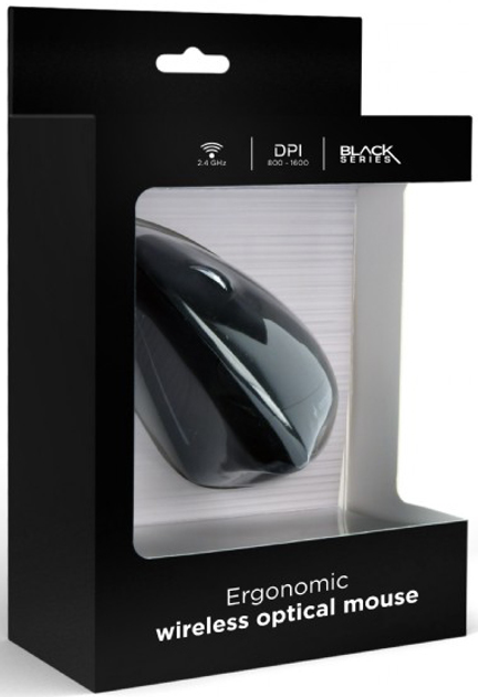 Миша Gembird MUSW-ERGO-01 Wireless Black - зображення 8