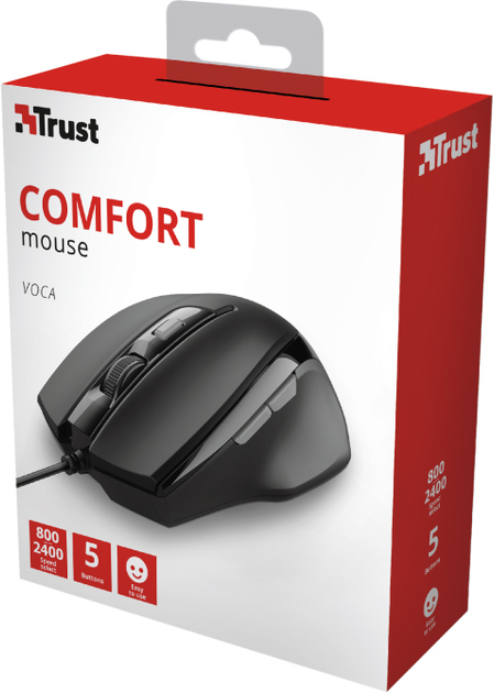 Миша Trust Voca Comfortable USB Black (TR23650) - зображення 10