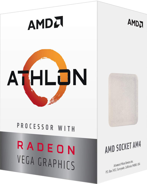 Процесор AMD Athlon 3000G 3.5GHz / 4MB (YD3000C6FHBOX) AM4 BOX - зображення 1