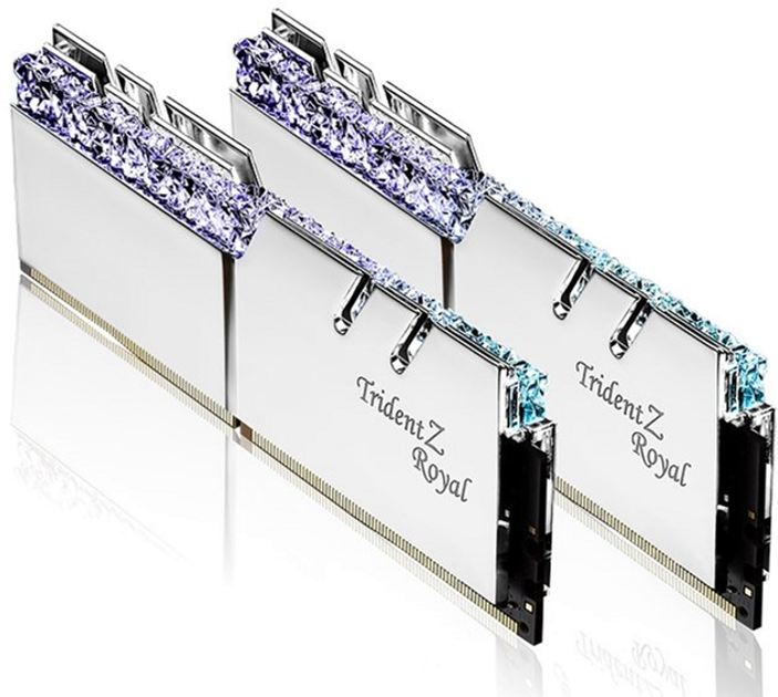 RAM G.Skill DDR4-4400 65536MB PC4-35200 (zestaw 2x32768) Trident Z Royal Silver (F4-4400C19D-64GTRS) - obraz 3