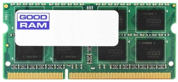 Оперативна пам'ять Goodram SODIMM DDR3-1600 4096MB PC3-12800 (W-LO16S04G) - Фото 1 Оперативна пам'ять Goodram SODIMM DDR3-1600 4096MB PC3-12800 (W-LO16S04G) - зображення 1