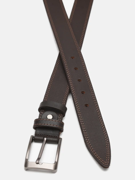 Ремень мужской из натуральной кожи Laras Cvgnn2a-125 125 см Коричневый (ROZ6400018284) - изображение 2