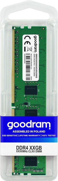 Pamięć RAM Goodram RAM DDR4-2666 16384MB PC4-21300 ECC (W-MEM2666E4D816G) - obraz 3
