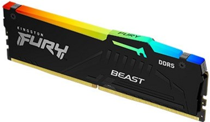 RAM Kingston Fury DDR5-5600 32768MB PC5-44800 Bestia RGB Czarny (KF556C36BBEA-32) - obraz 2