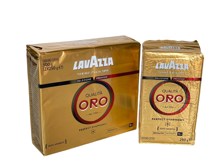 Купить Кофе молотый LAVAZZA ORO 500г (Блок 2шт по 250г) – ROZETKA ...
