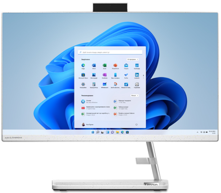 Monoblok Lenovo IdeaCentre AIO 3 22ITL6 (F0G500CCPB) biały - obraz 1