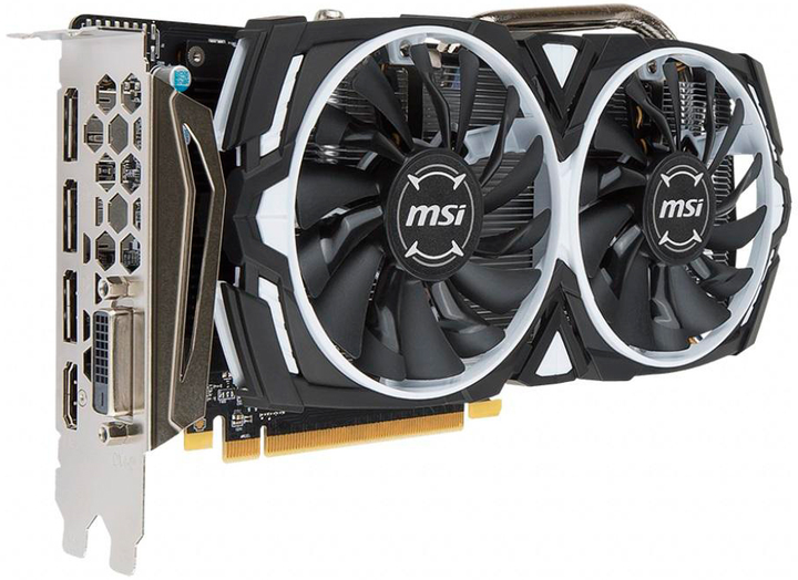 MSI PCI-Ex Radeon RX 570 ARMOR 4G OC GDDR5 (256bit) (1268/7000) (DVI, HDMI, 3 x DisplayPort) (RX 570 ARMOR 4G OC) - obraz 2