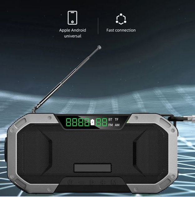 Портативный Аварийный Радиоприемник (радио) Kayinow 580F + фонарь и павер 5000mAh - изображение 1