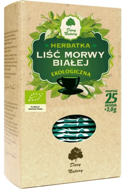 Dary Natury Morwa Biała Liść Eko 25 x 2 g (DN888) - obraz 1