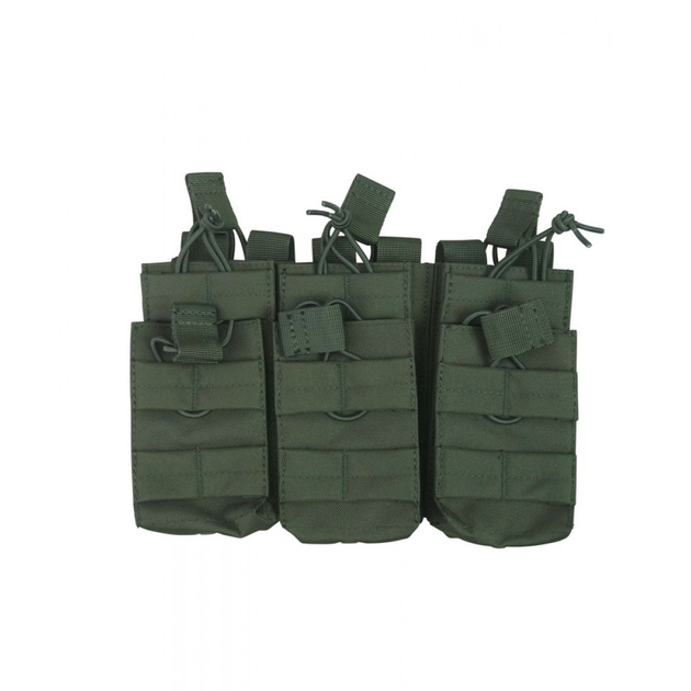 Подсумок под магазины АК Kombat UK Triple Duo Mag Pouch Оливковый (1000-kb-tdmp-olgr) - изображение 1