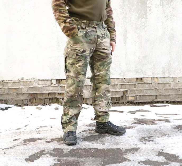 Штани військові камуфляжні мультикам Ріп-Стоп. Тактичний одяг розмір 50 (BEZ-2207) - зображення 1