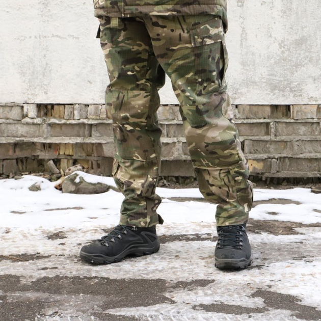 Штани військові камуфляжні мультикам Ріп-Стоп. Тактичний одяг розмір 62 (BEZ-2207) - зображення 2