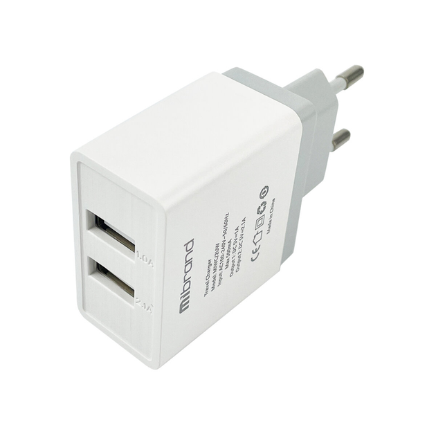 Зарядка для телефону Mibrand 5Вт із двома виходами USB | Блок для ...