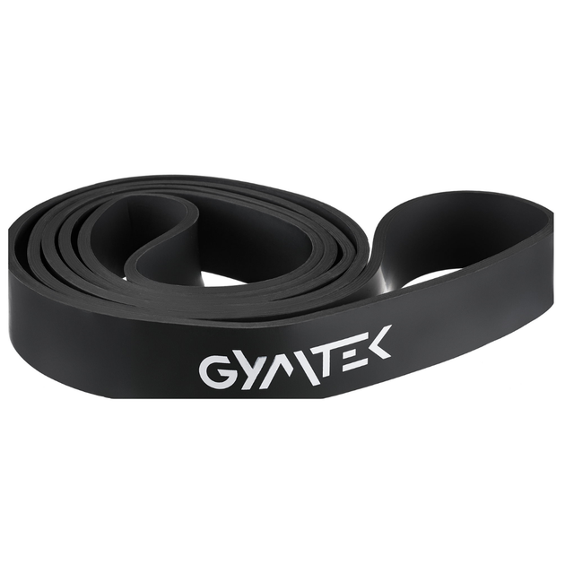 Гумка для фітнесу Gymtek 17-39 кг чорна сильне навантаження - зображення 9