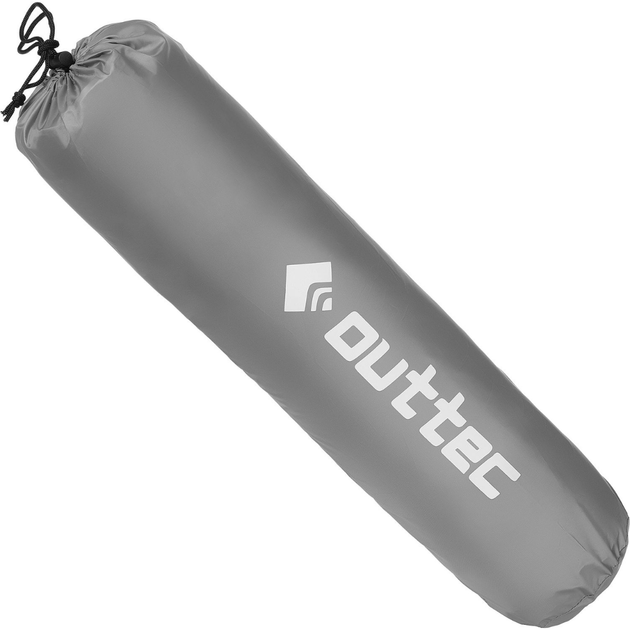 Самонадувающийся коврик Outtec с подушкой серый для кемпинга портативный - изображение 12