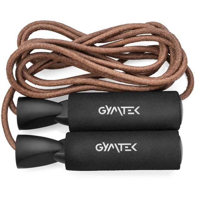 Скакалка Gymtek кожаная с подшипниками 275см - Фото 2 Скакалка Gymtek кожаная с подшипниками 275см - изображение 2