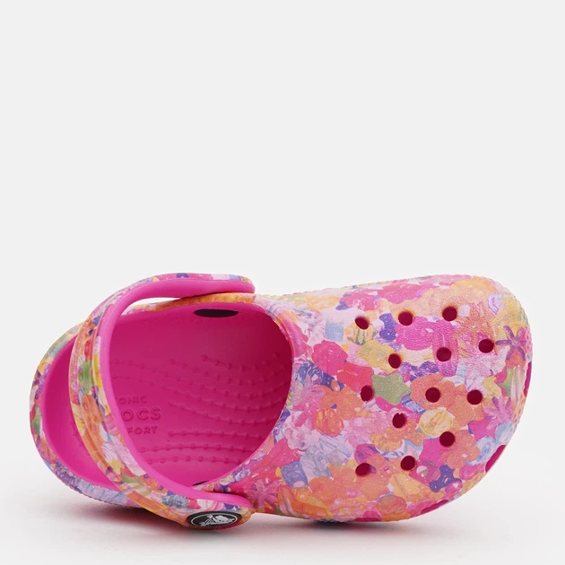 Дитячі крокси-сабо для дівчинки Crocs 208451-90H-C6 22-23 Рожеві (196265268795) - зображення 5