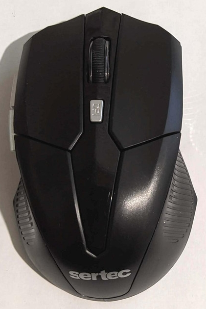 Бесдротовая Мышка (компьютерная) Sertec SW-2213 Черный - изображение 1