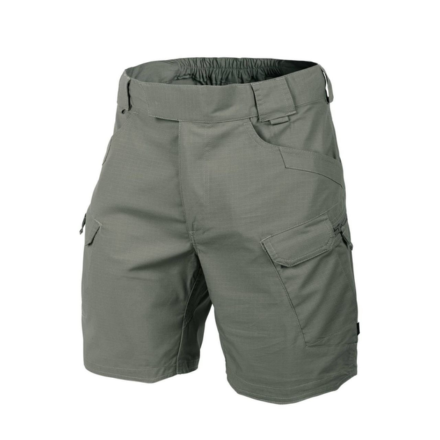 Шорти тактичні чоловічі UTS (Urban tactical shorts) 8.5"® - Polycotton Ripstop Helikon-Tex Olive drab (Сіра олива) M/Regular - зображення 1