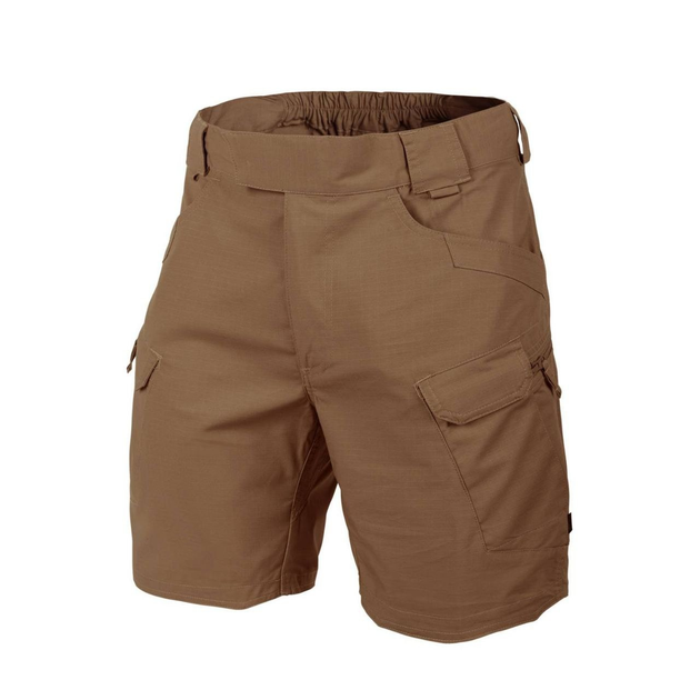 Шорты тактические мужские UTS (Urban tactical shorts) 8.5"® - Polycotton Ripstop Helikon-Tex Mud brown (Темно-коричневый) L/Regular - изображение 1