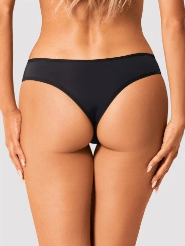Majtki erotyczne brazylijskie Obsessive Bella M/Li Black (5901688252215) - obraz 2