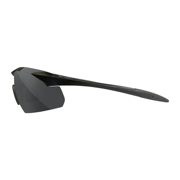 Тактичні захисні окуляри WX VAPOR, Wiley X, з чохлом, чорні, напівобідкові, чорні та прозорі лінзи - зображення 2