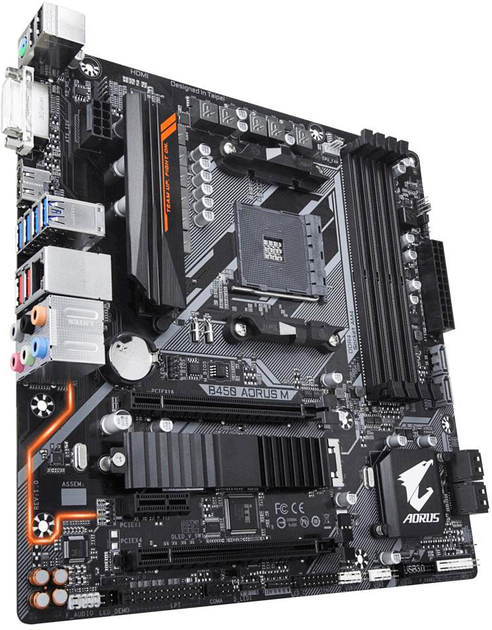 Płyta główna Gigabyte B450 Aorus M (sAM4, AMD B450, PCI-Ex16) - obraz 2