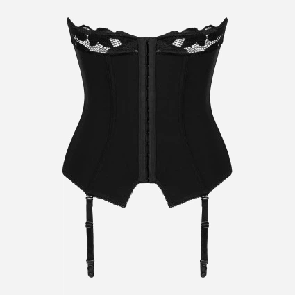 Erotyczny gorset Obsessive Editya XS/S Czarny (5901688238301) - obraz 6