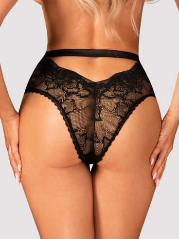 Majtki erotyczne brazylijskie Obsessive Olvidia XS/S Black (5901688239827) - Zdjęcie 2 Majtki erotyczne brazylijskie Obsessive Olvidia XS/S Black (5901688239827) - obraz 2