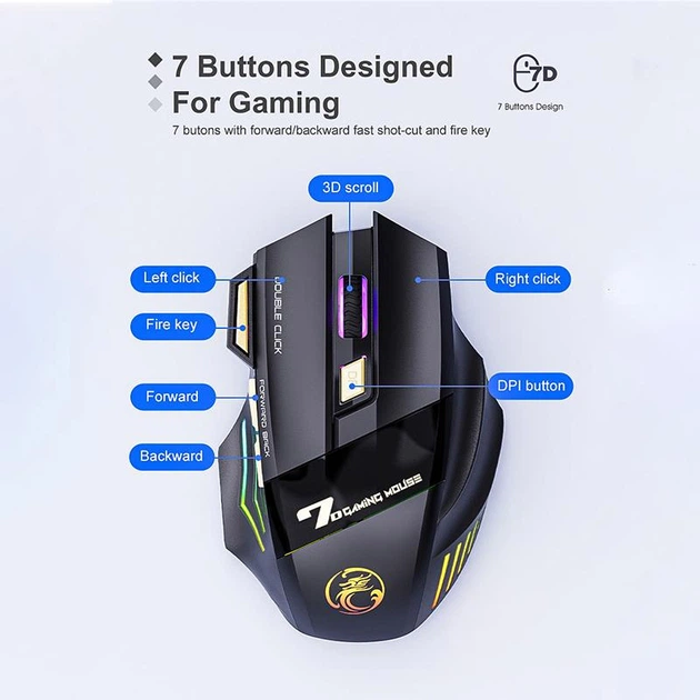 Мышь iMice GW-X7 [81605] – фото, отзывы, характеристики в интернет