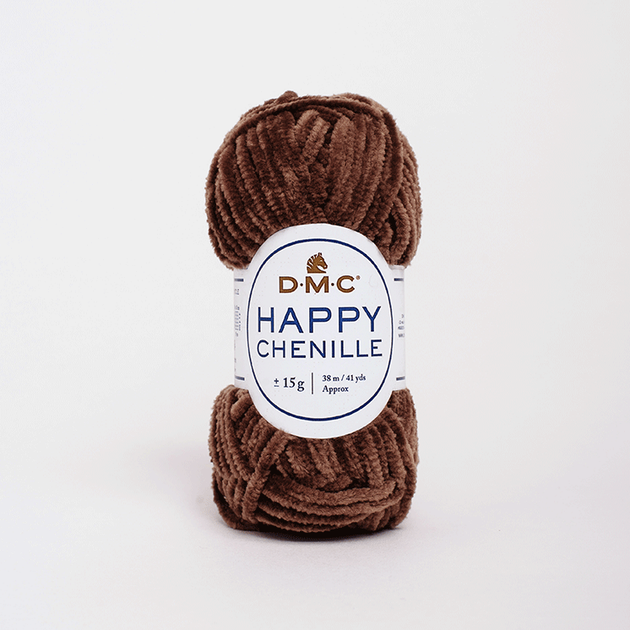 Пряжа велюровая DMC Happy Chenille 28 коричневый - Фото 1 Пряжа велюровая DMC Happy Chenille 28 коричневый - изображение 1