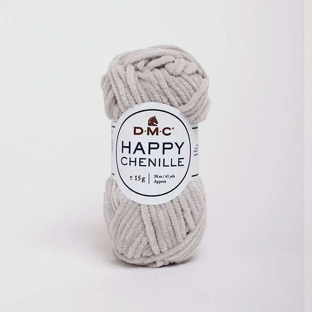 Пряжа велюровая DMC Happy Chenille 11 светло-серая - Фото 1 Пряжа велюровая DMC Happy Chenille 11 светло-серая - изображение 1