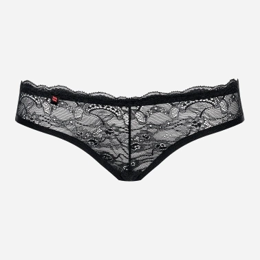 Figi erotyczne brazylijskie Obsessive Frivolla S/M Black (5901688212974) - obraz 5