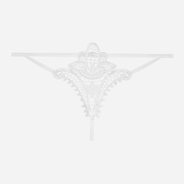Erotyczne stringi Obsessive Luiza L/XL White (5900308555408) - obraz 6